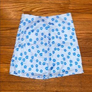 Blue flower skirt